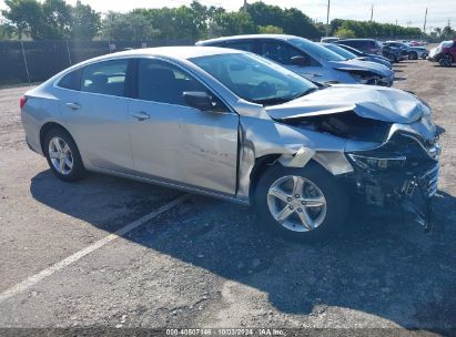 2021 CHEVROLET MALIBU FWD LS Gray  Gasoline 1G1ZB5ST8MF086885 photo #1