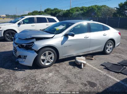 2021 CHEVROLET MALIBU FWD LS Gray  Gasoline 1G1ZB5ST8MF086885 photo #3