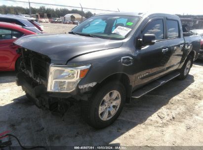 2017 NISSAN TITAN SV Gray  Gasoline 1N6AA1E65HN503684 photo #3