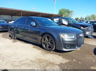 2015 AUDI S8 4.0T Gray  Gasoline WAUK2AFDXFN001815 photo #1