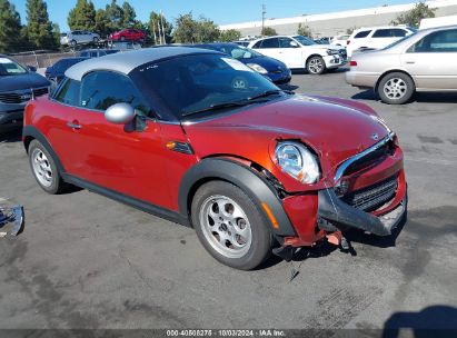 2013 MINI COUPE COOPER Orange  Gasoline WMWSX1C53DT507624 photo #1