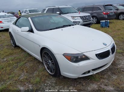 2005 BMW 645CI White  Gasoline WBAEK73495B327433 photo #1