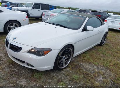 2005 BMW 645CI White  Gasoline WBAEK73495B327433 photo #3