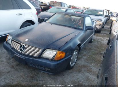 1992 MERCEDES-BENZ 500 SL Blue  Gasoline WDBFA66E0NF054236 photo #3