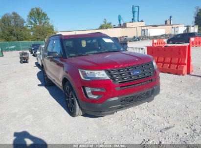 2017 FORD EXPLORER XLT Red  Gasoline 1FM5K8DH1HGD09053 photo #1