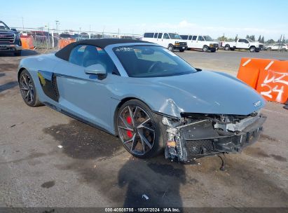 2023 AUDI R8 SPYDER V10 PERFORMANCE RWD S TRONIC Gray  Gasoline WUACECFX4P7902448 photo #1