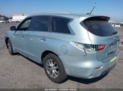 2013 INFINITI JX35 Light Blue  Gasoline 5N1AL0MNXDC352519 photo #4