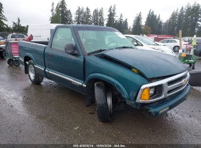 1996 CHEVROLET S TRUCK S10 Green  Gasoline 1GCCS1440T8184825 photo #1