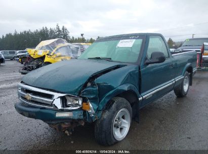 1996 CHEVROLET S TRUCK S10 Green  Gasoline 1GCCS1440T8184825 photo #3