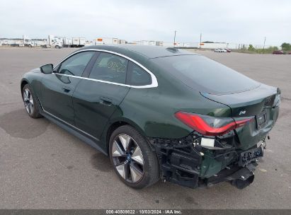 2023 BMW I4 EDRIVE35 Green  Electric WBY43AW03PFP52867 photo #4