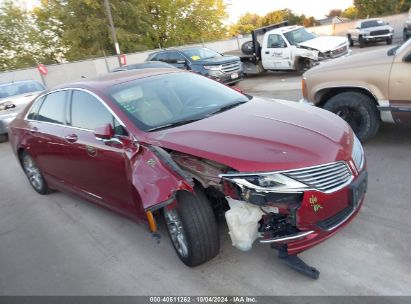 2013 LINCOLN MKZ HYBRID Red  Hybrid 3LN6L2LU1DR802652 photo #1