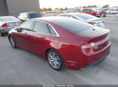 2013 LINCOLN MKZ HYBRID Red  Hybrid 3LN6L2LU1DR802652 photo #4