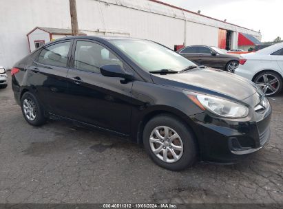 2013 HYUNDAI ACCENT GLS Black  Gasoline KMHCT4AEXDU431977 photo #1