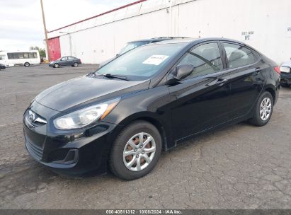 2013 HYUNDAI ACCENT GLS Black  Gasoline KMHCT4AEXDU431977 photo #3