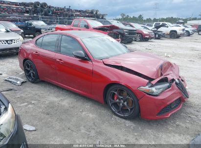 2017 ALFA ROMEO GIULIA TI RWD Red  Gasoline ZARFAECNXH7557129 photo #1