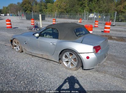 2006 BMW Z4 3.0I Silver  Gasoline 4USBU33536LW58211 photo #4