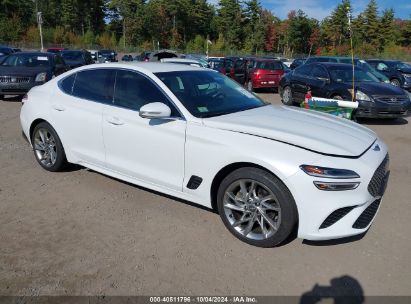 2022 GENESIS G70 2.0T AWD White  Gasoline KMTG34TA7NU096695 photo #1