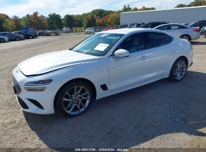 2022 GENESIS G70 2.0T AWD White  Gasoline KMTG34TA7NU096695 photo #3