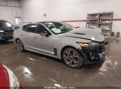 2020 KIA STINGER GT1 Gray  Gasoline KNAE45LC6L6081050 photo #1