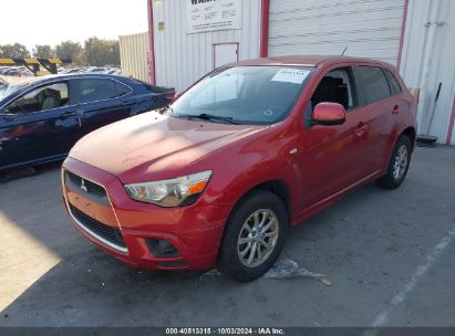 2012 MITSUBISHI OUTLANDER SPORT ES Red  Gasoline JA4AP3AU5CZ003604 photo #3