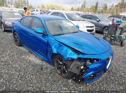 2018 ALFA ROMEO GIULIA QUADRIFOGLIO RWD Blue  Gasoline ZARFAEAV7J7574964 photo #1