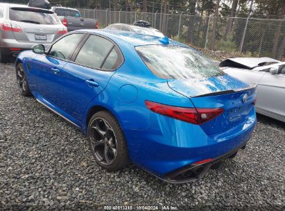 2018 ALFA ROMEO GIULIA QUADRIFOGLIO RWD Blue  Gasoline ZARFAEAV7J7574964 photo #4