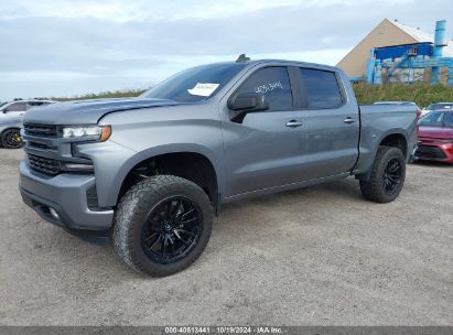 2021 CHEVROLET SILVERADO 1500 4WD  SHORT BED RST Silver  Gasoline 1GCUYEED2MZ162099 photo #3