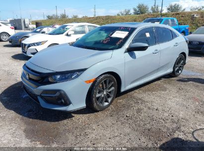 2021 HONDA CIVIC EX Light Blue  Gasoline SHHFK7H61MU214684 photo #3