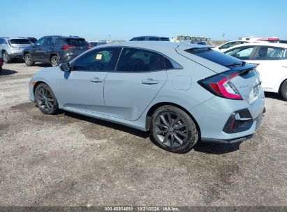 2021 HONDA CIVIC EX Light Blue  Gasoline SHHFK7H61MU214684 photo #4