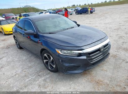 2022 HONDA INSIGHT EX Blue  Hybrid 19XZE4F50NE001182 photo #1