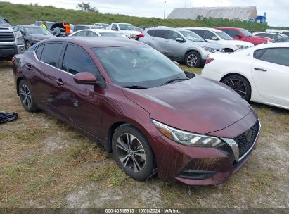 2022 NISSAN SENTRA SV XTRONIC CVT Burgundy  Gasoline 2T2BZMCA5JC146438 photo #1