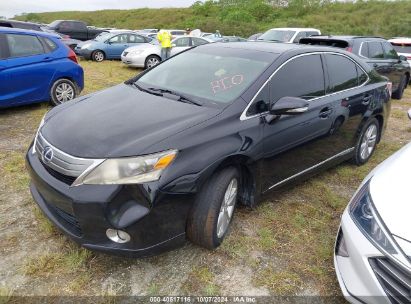 2010 LEXUS HS 250H Black  Hybrid JTHBB1BAXA2000879 photo #3