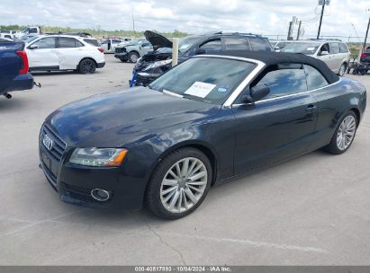 2012 AUDI A5 2.0T PREMIUM Black  Gasoline WAULFAFH9CN002056 photo #3