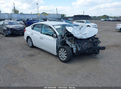 2018 NISSAN SENTRA S White  Gasoline 3N1AB7APXJY323162 photo #1