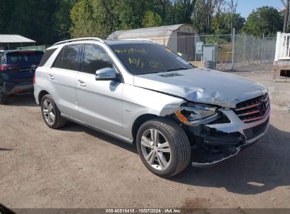 2012 MERCEDES-BENZ ML 350 4MATIC Silver  Gasoline 4JGDA5HB3CA031576 photo #1