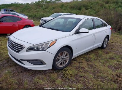 2015 HYUNDAI SONATA SE White  Gasoline 5NPE24AF4FH186387 photo #3