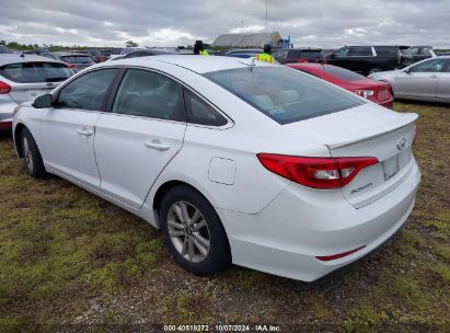 2015 HYUNDAI SONATA SE White  Gasoline 5NPE24AF4FH186387 photo #4