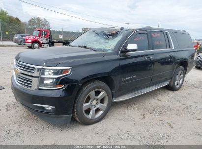 2015 CHEVROLET SUBURBAN 1500 LTZ Black  Gasoline 1GNSKKKC5FR572490 photo #3