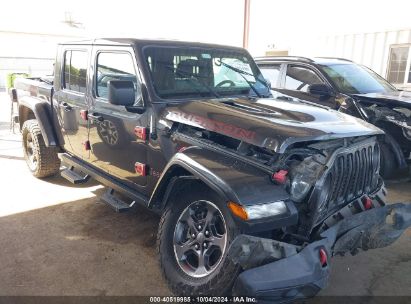 2022 JEEP GLADIATOR RUBICON 4X4 Black  Gasoline 1C6JJTBG0NL111271 photo #1