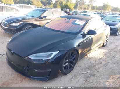 2021 TESLA MODEL S PLAID TRI MOTOR ALL-WHEEL DRIVE Black  Electric 5YJSA1E62MF451785 photo #3