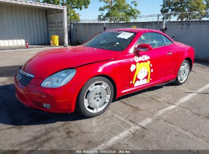 2004 LEXUS SC 430 Red  Gasoline JTHFN48Y940058920 photo #3