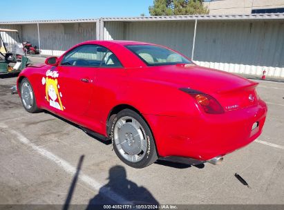 2004 LEXUS SC 430 Red  Gasoline JTHFN48Y940058920 photo #4