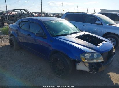 2012 DODGE AVENGER SE Blue  Gasoline 1C3CDZAB2CN322138 photo #1