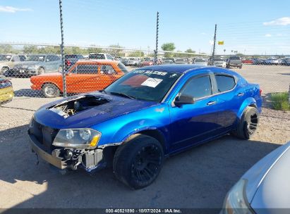 2012 DODGE AVENGER SE Blue  Gasoline 1C3CDZAB2CN322138 photo #3