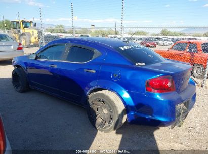 2012 DODGE AVENGER SE Blue  Gasoline 1C3CDZAB2CN322138 photo #4