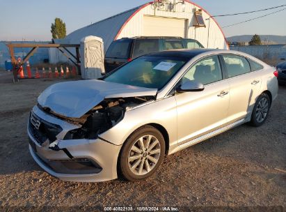 2016 HYUNDAI SONATA LIMITED Silver  Gasoline 5NPE34AFXGH261057 photo #3