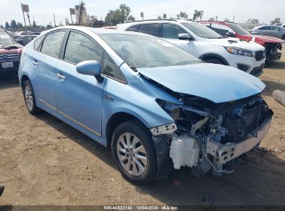 2014 TOYOTA PRIUS PLUG-IN Light Blue  Hybrid JTDKN3DPXE3059243 photo #1