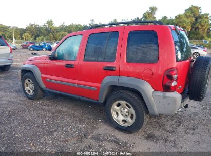 2005 JEEP LIBERTY SPORT Red  Gasoline 1J4GK48K15W537254 photo #4