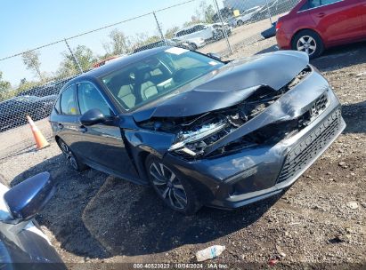 2022 HONDA CIVIC EX-L Gray  Gasoline 19XFL1H78NE015532 photo #1