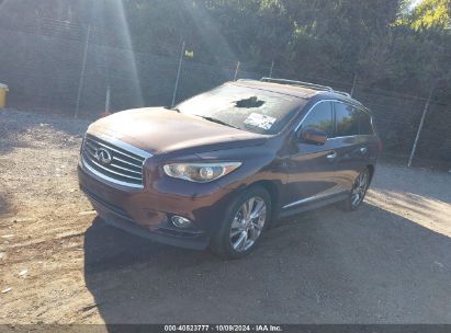 2014 INFINITI QX60 Burgundy  Gasoline 5N1AL0MM4EC552725 photo #3